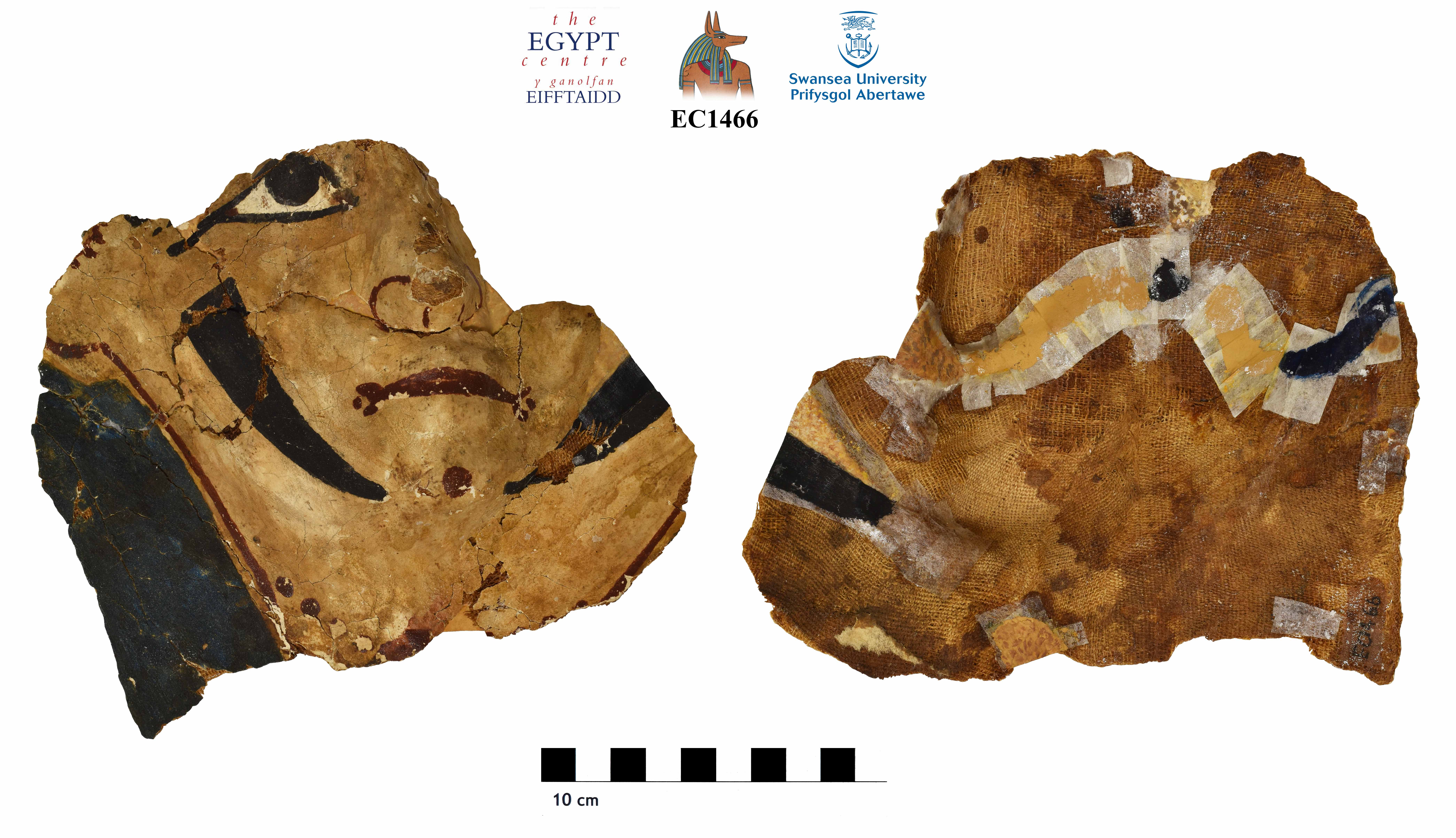 Image for: Fragment of a cartonnage mask